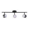 Lampa ścienno-sufitowa ruchoma LED KUBIK 3 Czarna 3000K