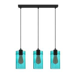 Lampa wisząca FIRENZE Niebieski 3xE27 listwa