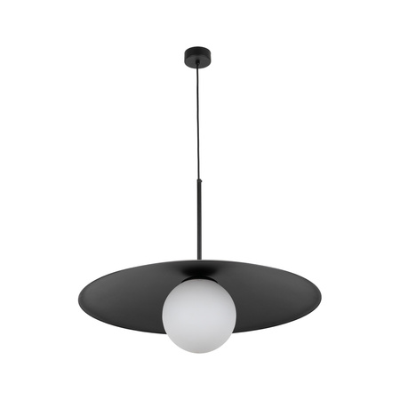 Tk Lighting SLATE BLACK GLASS lampa wisząca 1xE27