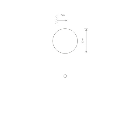 Nowodvorski Kinkiet z włącznikiem drewniany MINIMAL