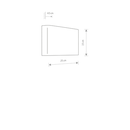Nowodvorski Kinkiet metalowy biały HAGA