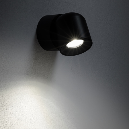 Reflektor spot natynkowy czarny OSCAR 1x GU10 hermetyczny IP54 Nowodvorski 11346