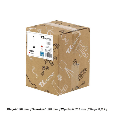 Lampa wisząca CONO Black 1xE27 S