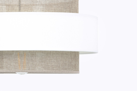 Dekoracyjna lampa wisząca, szeroki abażur K-5271 z serii CEZAR