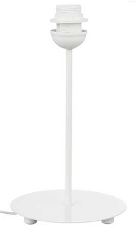 Lampa stojąca stelaż biały do klosza E27 z włącznikiem ON/OFF