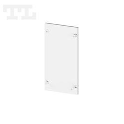 Zaślepka aluminiowa biała P22-10 bez otworu (wkręty w komplecie) (nr kat 77221014)