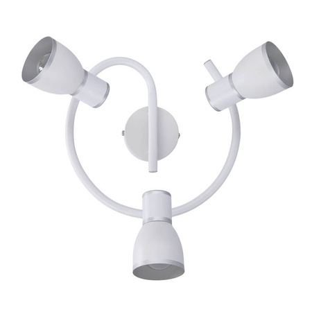 Lampa sufitowa biała/chrom spirala 3xE14 Fido 98-63380