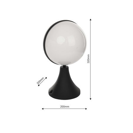 Lampa ogrodowa stojąca CIRCULO 1xE27