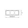 MODUŁ LED EKO-SSMINI3 9000K 0,7W 55S50
