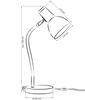 Lampka biurkowa MIMI 1xE27 różowa regulowana