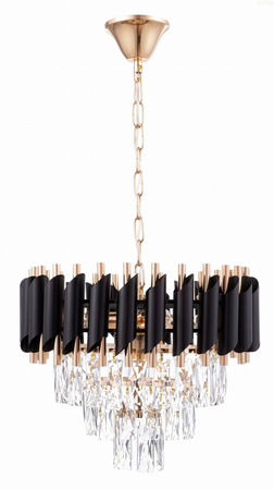 Lampa kryształowa żyrandol ROSE GOLD 5xE14