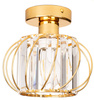 Lampa sufitowa mały złoty plafon Luxury kryształowy ZLA7219