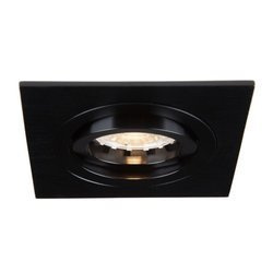 Oczko sufitowe kwadratowe czarne szczotkowane Mino