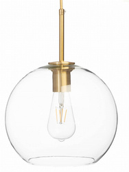Lampa wisząca szklana przezroczysta PARIS Kula E27