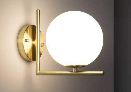 Kinkiet Moonlight Design 1xE14 mleczna kula