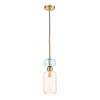 Szklana lampa wisząca MOLLY PINK 1xE14