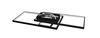 Plafon lampa LED Galaxis Vela 90W 83x36x8 cm czarny prostokątny + pilot
