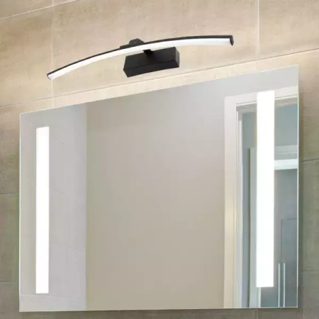 Kinkiet nad lustro TERRA 12W 50cm IP44 4000K czarny