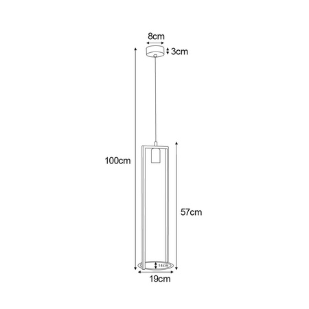 Lampa wisząca z kwietnikiem K-4038 z serii ESTERA