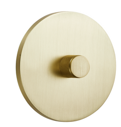 Ściemniacz podtynkowy okrągły metalowy TOGGLICA ROUND złoty szczotkowany