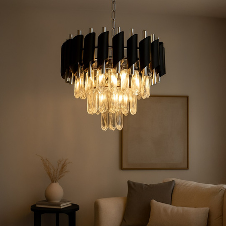 Żyrandol CRISTAL Chrome 5xE14