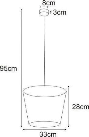 Nowoczesna, metalowa lampa wisząca do jadalni K-4641 z serii SOUL BLACK