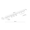 Lampa sufitowa VOX 3xGU10/5xG9