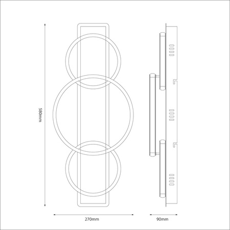 Lampa sufitowa ROWENA 18W LED