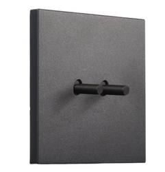 Włącznik podtynkowy żaluzjowy TOGGLICA 4U kwadratowy CZARNY MAT