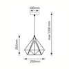 Lampa wisząca BROXTON Rope 1xE27