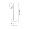 Lampka biurkowa LED 6,5W ZOE czarna 4000K