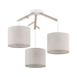 Lampa wisząca ALBERO Linen 3xE27