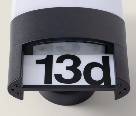 Kinkiet Ścienny Zewnętrzny LED 10W Aluminium do Numeracji Domów Mulham