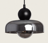 Lampa Wisząca z Metalu i Szkła dymiona Carlize