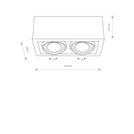 Nowodvorski Lampa sufitowa czarna BOX ES111 