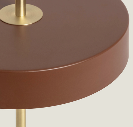 Metalowa Lampa Stołowa nocna 3,6W LED 3000K Korkor brązowa - złota