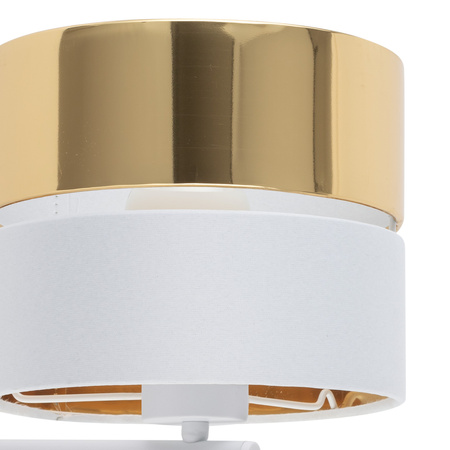 Kinkiet HILTON White/Gold 2xE27+G9