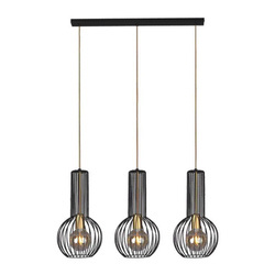 Lampa wisząca na listwie, nad blat kuchenny K-4521 z serii ARVI BLACK