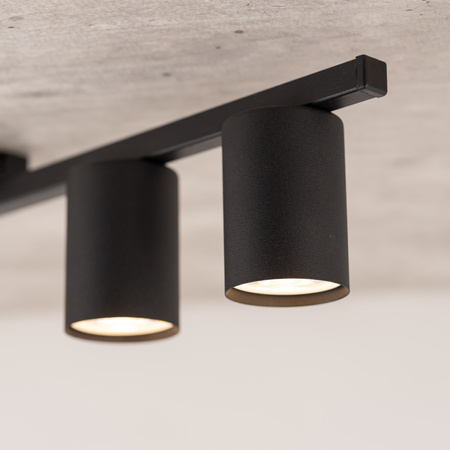 Lampa sufitowa LOGAN Black 3xGU10