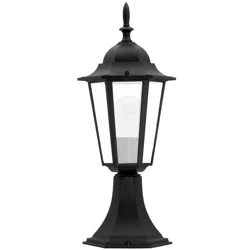 Lampa zewnętrzna LIGURIA niska czarna 1xE27
