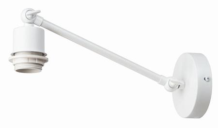 Kinkiet regulowany metalowy biały E27