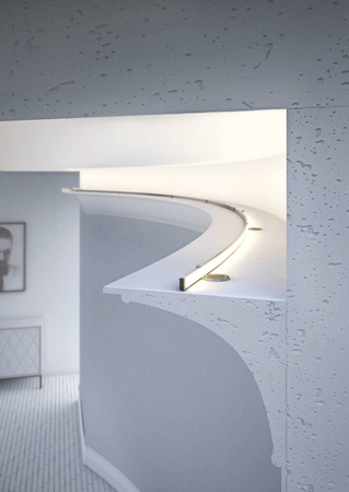 Profil aluminiowy do LED MICRO-PLUS Kluś biały 3m