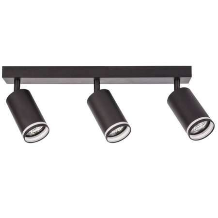 Lampa ścienno-sufitowa PARIS 3 GU10 Czarna
