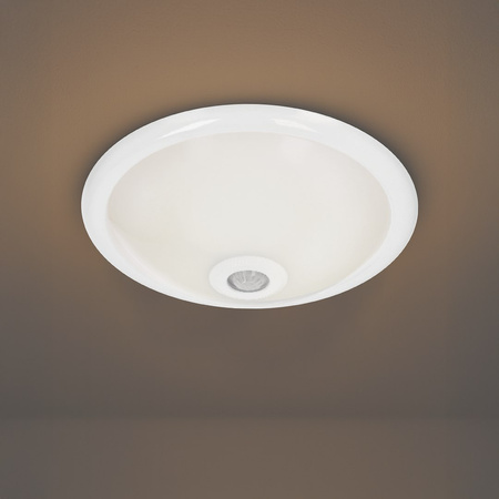 Plafon Mario 2xE27 PIR IK8 biały okrągły 30cm