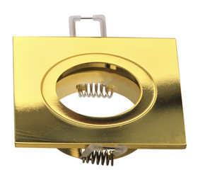 Oprawa podtynkowa FEBE kwadratowa złota z oprawką GU10