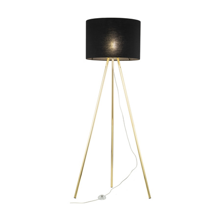 Lampa podłogowa UMBERTO Black/Gold 1xE27