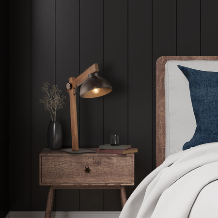 Lampka nocna OSLO BROWN 1xE27