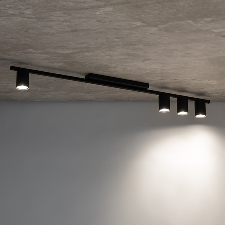 Lampa sufitowa LOGAN Black 4xGU10