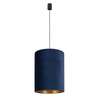 Nowodvorski Lampa wisząca granatowo złota BARREL L 