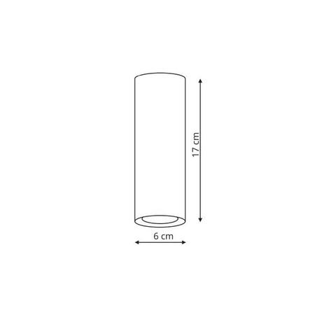 Manacor oczko białe  ze złotym ringiem 17 cm LP-232/1D - 170 WH/GD